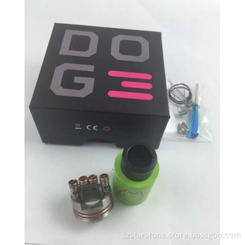 2016 Well Juice Design Mech Mod 3 Peek insulator colorful Doge v3 rda in stock